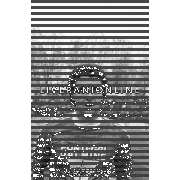 RETROSPETTIVA EVARISTO BECCALOSSI CALCIATORE CON LA MAGLIA DEL MONZA CAMPIONATO CALCIO SERIE B 1985-1986 AG. ALDO LIVERANI SAS
