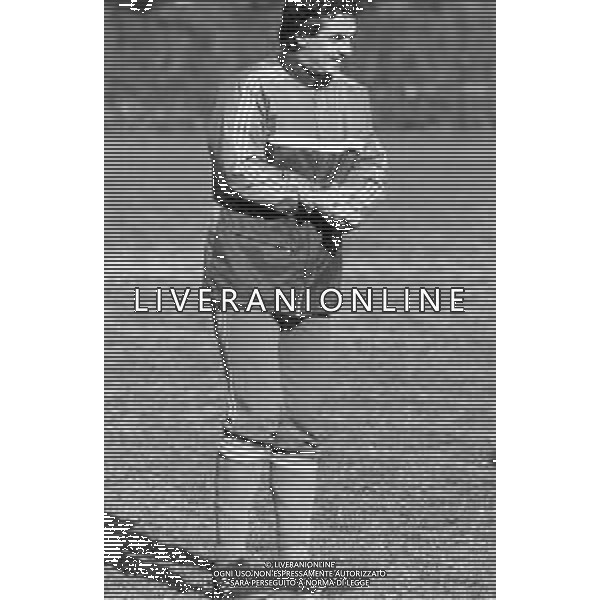 RETROSPETTIVA EVARISTO BECCALOSSI CALCIATORE CON LA MAGLIA DEL MONZA CAMPIONATO CALCIO SERIE B 1985-1986 DURANTE L\'ALLENAMENTO AG. ALDO LIVERANI SAS