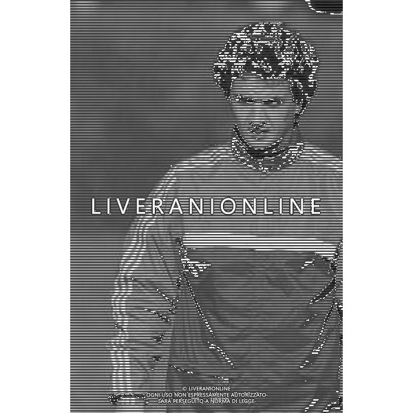 RETROSPETTIVA EVARISTO BECCALOSSI CALCIATORE CON LA MAGLIA DEL MONZA CAMPIONATO CALCIO SERIE B 1985-1986 DURANTE L\'ALLENAMENTO AG. ALDO LIVERANI SAS