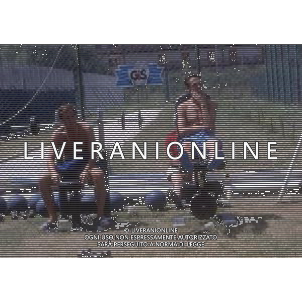 RETROSPETTIVA GIOVANNI GALEONE ALLENATORE NELLA FOTO GIOVANNI GALEONE ALLENATORE CALCIO CON EDY BIVI AG ALDO LIVERANI SAS 