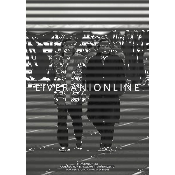 RETROSPETTIVA GIOVANNI GALEONE ALLENATORE NELLA FOTO GIOVANNI GALEONE ALLENATORE PESCARA CALCIO NELL\'ANNO 1991-1992 CON VINCENZO ZUCCHINI AG ALDO LIVERANI SAS  