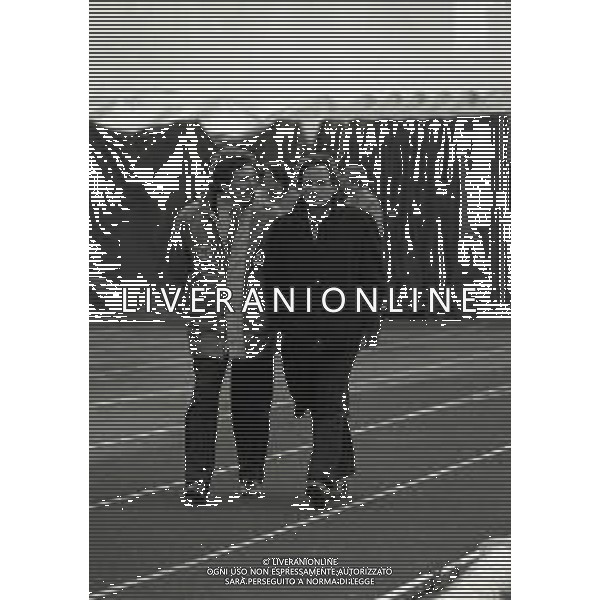 RETROSPETTIVA GIOVANNI GALEONE ALLENATORE NELLA FOTO GIOVANNI GALEONE ALLENATORE PESCARA CALCIO NELL\'ANNO 1991-1992 CON VINCENZO ZUCCHINI AG ALDO LIVERANI SAS 