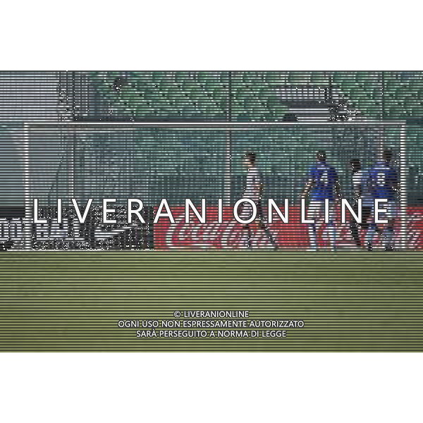 © TVRG il tiro di Davide Angelo Ghislandi (Atalanta) termina in rete per il gol dell\'1 a 0 Sampdoria vs Atalanta Campionato Primavera 1 TIM semifinale playoff stadio Enzo Ricci Sassuolo (MO) 26-06-2021 foto Roberto Garavaglia/ag. Aldo Liverani sas/AGENZIA ALDO LIVERANI SAS