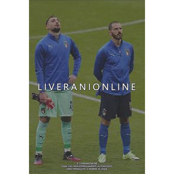 Campionato Europeo UEFA EURO 2020 gara degli Ottavi di finale ITALIA vs AUSTRIA del 26/06/2021 - nella foto: Donnarumma Gianluigi(Italia) Bonucci Leonardo(Italia) ©Claudio Zamagni/Agenzia Aldo Liverani s.a.s. Donnarumma Gianluigi(Italia) Bonucci Leonardo(Italia) during European UEFA Championship - UEFA Euro 2020 soccer match between Italy and Austria at Wembley Stadium in London on June 26 2021 photo credit by Claudio Zamagni/Aldo Liverani Photo Agency/AGENZIA ALDO LIVERANI SAS