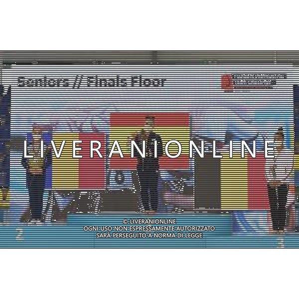 Tomasii/LMedia - Artistico Gymnastic - GHENT Flanders International Team Challenge 2021 - Gymnastics 27 June 2021 - Flanders Sports Arena, ghent, Italy Photo showing: Seniors Finals Floor 1) Roxana Popa 2) CEPLINSCHI MARIA SORINA 3) VERKEST JUTTA @Tomasii/LMedia AG ALDO LIVERANI SAS