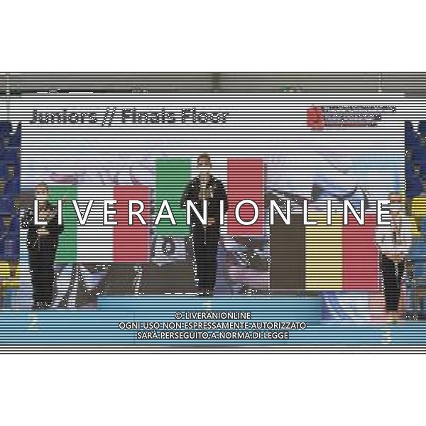 Tomasii/LMedia - Artistico Gymnastic - GHENT Flanders International Team Challenge 2021 - Gymnastics 27 June 2021 - Flanders Sports Arena, ghent, Italy Photo showing: Juniors Finals Floor 1) Manila Esposito 2) Angela Andreoli 3) VERLEDEN ZSOFI @Tomasii/LMedia AG ALDO LIVERANI SAS