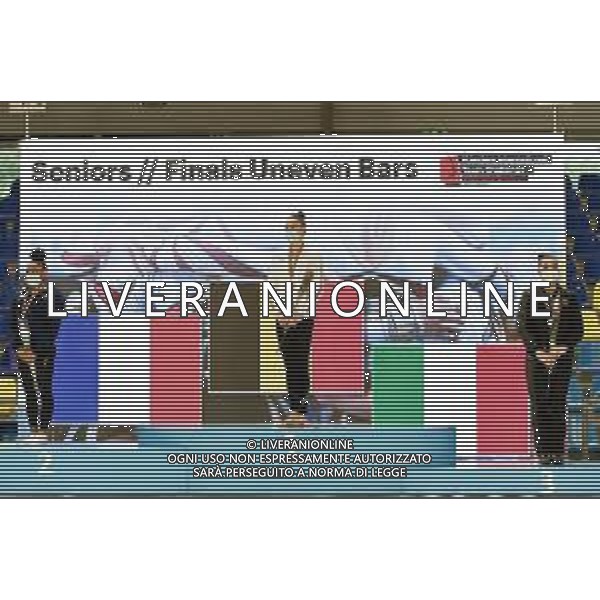 Tomasii/LMedia - Artistico Gymnastic - GHENT Flanders International Team Challenge 2021 - Gymnastics 27 June 2021 - Flanders Sports Arena, ghent, Italy Photo showing: Seniors Finals Uneven Bars 1) Nina Derwael 2) DE JESUS DOS SANTOS M√âLANIE 3) VILLA GIORGIA @Tomasii/LMedia AG ALDO LIVERANI SAS