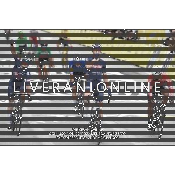 28-06-2021 Tour De France; Tappa 03 Lorient - Pontivy; 2021, Alpecin - Fenix; 2021, Arkea - Samsic; Merlier, Tim; Philipsen, Jasper; Bouhanni, Nacer; Pontivy; FOTO STEFANO SIROTTI-AG ALDO LIVERANI SAS