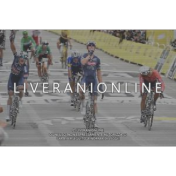 28-06-2021 Tour De France; Tappa 03 Lorient - Pontivy; 2021, Alpecin - Fenix; 2021, Arkea - Samsic; Merlier, Tim; Philipsen, Jasper; Bouhanni, Nacer; Pontivy; FOTO STEFANO SIROTTI-AG ALDO LIVERANI SAS