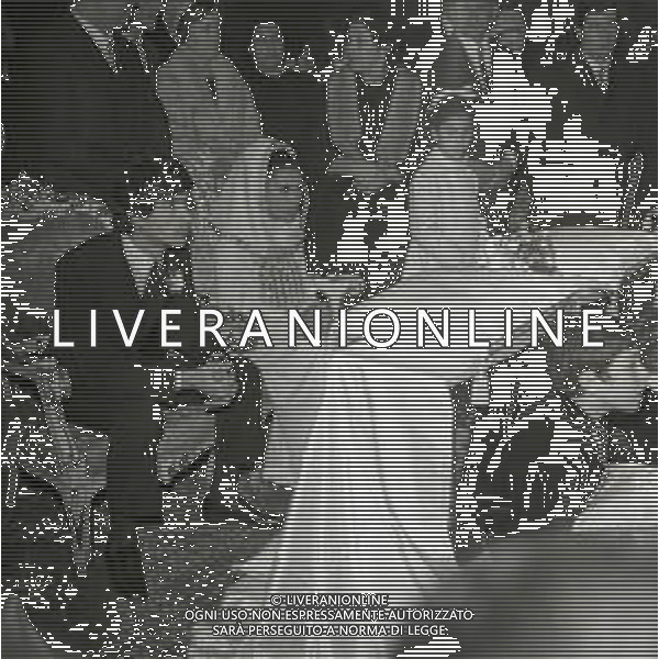 RETROSPETTIVA DON BACKY PSEUDONIMO ALDO CAPONI CANTANTE  NELLA FOTO DON BACKY PSEUDONIMO ALDO CAPONI MATRIMONIO CON LA MOGLIE LILIANA PETRALIA A ROMA NELL\'ANNO 1969 AG ALDO LIVERANI SAS 