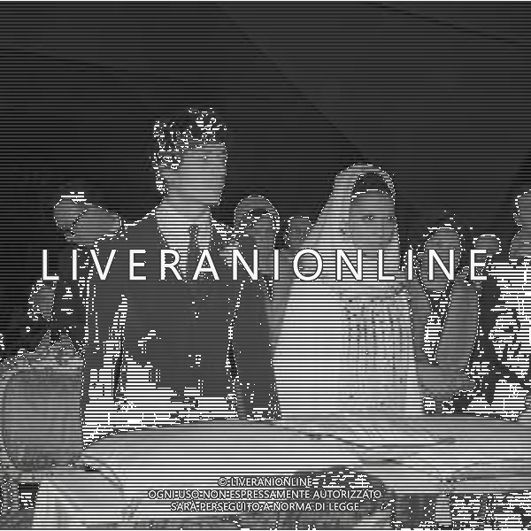 RETROSPETTIVA DON BACKY PSEUDONIMO ALDO CAPONI CANTANTE  NELLA FOTO DON BACKY PSEUDONIMO ALDO CAPONI MATRIMONIO CON LA MOGLIE LILIANA PETRALIA A ROMA NELL\'ANNO 1969 AG ALDO LIVERANI SAS 