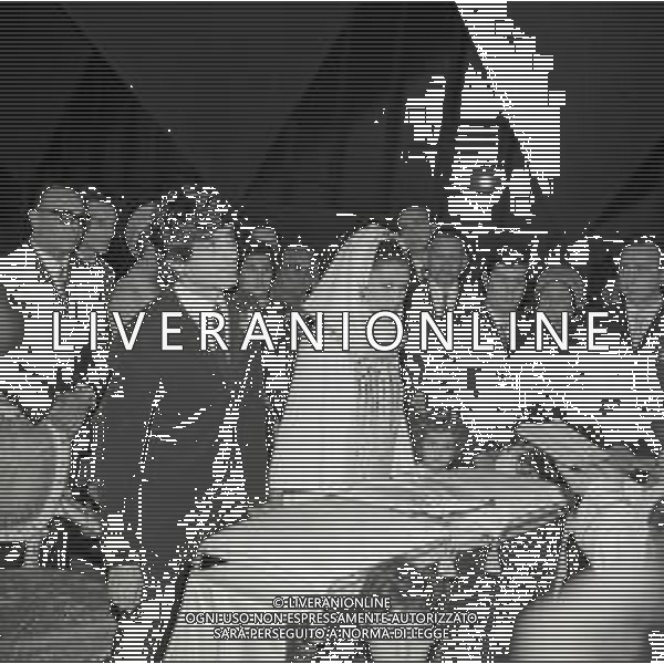 RETROSPETTIVA DON BACKY PSEUDONIMO ALDO CAPONI CANTANTE  NELLA FOTO DON BACKY PSEUDONIMO ALDO CAPONI MATRIMONIO CON LA MOGLIE LILIANA PETRALIA A ROMA NELL\'ANNO 1969 AG ALDO LIVERANI SAS 