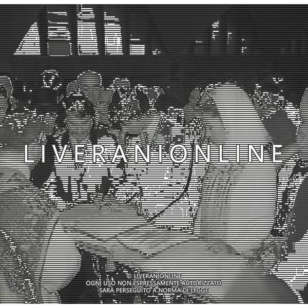 RETROSPETTIVA DON BACKY PSEUDONIMO ALDO CAPONI CANTANTE  NELLA FOTO DON BACKY PSEUDONIMO ALDO CAPONI MATRIMONIO CON LA MOGLIE LILIANA PETRALIA A ROMA NELL\'ANNO 1969 AG ALDO LIVERANI SAS 