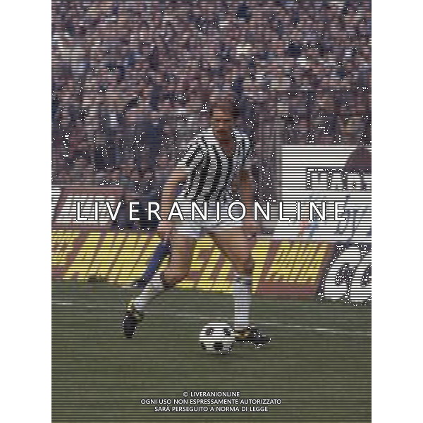 ARCHIVIO Romeo Benetti calciatore italiano con la maglia della Juventus ph.archivio agenzia aldo liverani