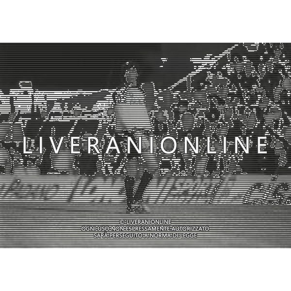 RETROSPETTIVA GIOVANNI CERVONE CALCIATORE NELLA FOTO GIOVANNI CERVONE CON LA MAGLIA DELLA ROMA CALCIO NELL\'ANNO 1989-1990 AG ALDO LIVERANI SAS 