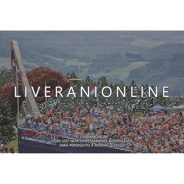 Circuit atmosphere fans in the grandstand and the Max Verstappen (NLD) Red Bull Racing fan club. 02.07.2021. Formula 1 World Championship, Rd 9, Austrian Grand Prix, Spielberg, Austria, Practice Day. - www.xpbimages.com, EMail: requests@xpbimages.com © Copyright: Batchelor / XPB Images/AGENZIA ALDO LIVERANI SAS - ITALY ONLY EDITORIAL USE ONLY