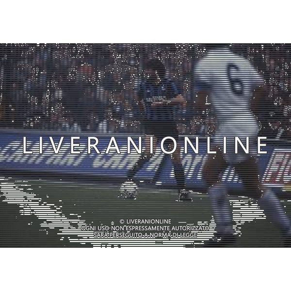 RETROSPETTIVA OLIVIERO GARLINI CALCIATORE NELLA FOTO OLIVIERO GARLINI CON LA MAGLIA DELL\' INTER CALCIO AG ALDO LIVERANI SAS 