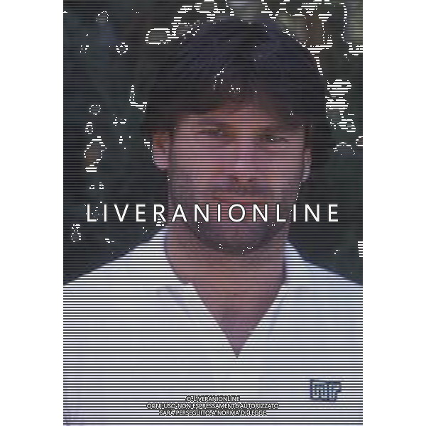 RETROSPETTIVA OLIVIERO GARLINI CALCIATORE NELLA FOTO OLIVIERO GARLINI CON LA MAGLIA DELLA LAZIO CALCIO AG ALDO LIVERANI SAS 