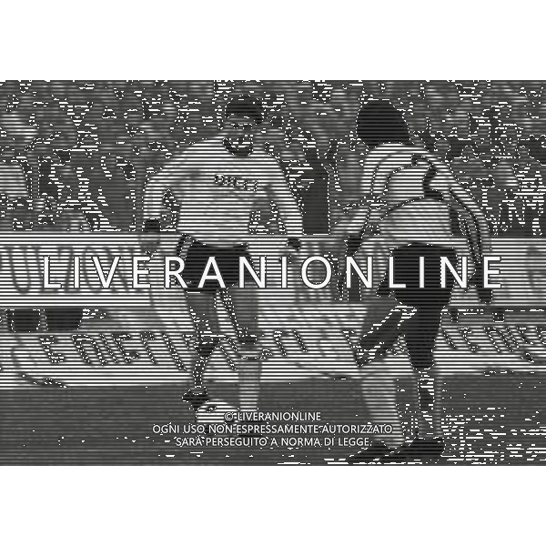 RETROSPETTIVA OLIVIERO GARLINI CALCIATORE NELLA FOTO OLIVIERO GARLINI CON LA MAGLIA DEL CESENA CALCIO FOTO EUGENIO BERSANI-AG ALDO LIVERANI SAS   