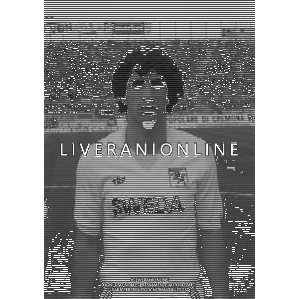 RETROSPETTIVA GIOVANNI FRANCINI CALCIATORE NELLA FOTO GIOVANNI FRANCINI CON LA MAGLIA DEL TORINO CALCIO NELL\'ANNO 1984-1985 AG ALDO LIVERANI SAS
