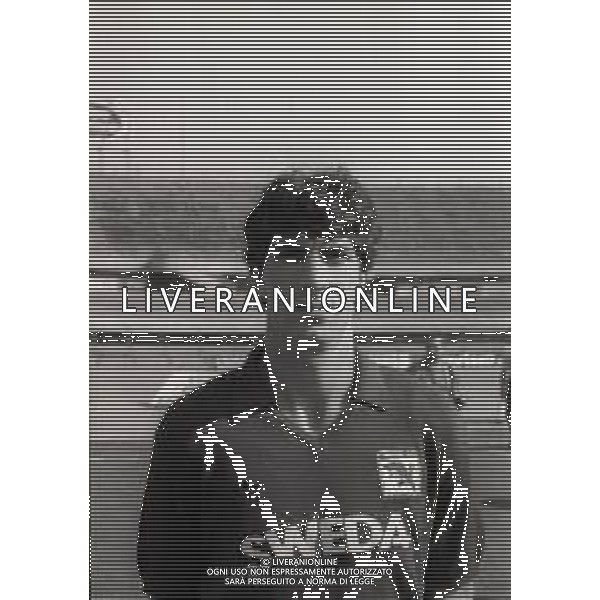 RETROSPETTIVA GIOVANNI FRANCINI CALCIATORE NELLA FOTO GIOVANNI FRANCINI CON LA MAGLIA DEL TORINO CALCIO NELL\'ANNO 1985-1986 AG ALDO LIVERANI SAS