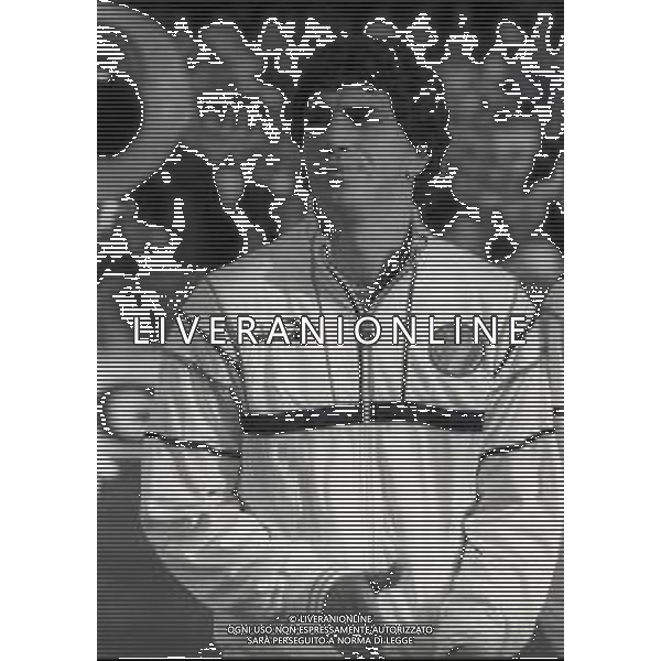 RETROSPETTIVA GIOVANNI FRANCINI CALCIATORE NELLA FOTO GIOVANNI FRANCINI NELL\'ANNO 1987-1988 CON LA MAGLIA DELLA NAZIONALE ITALIANA AG ALDO LIVERANI SAS  