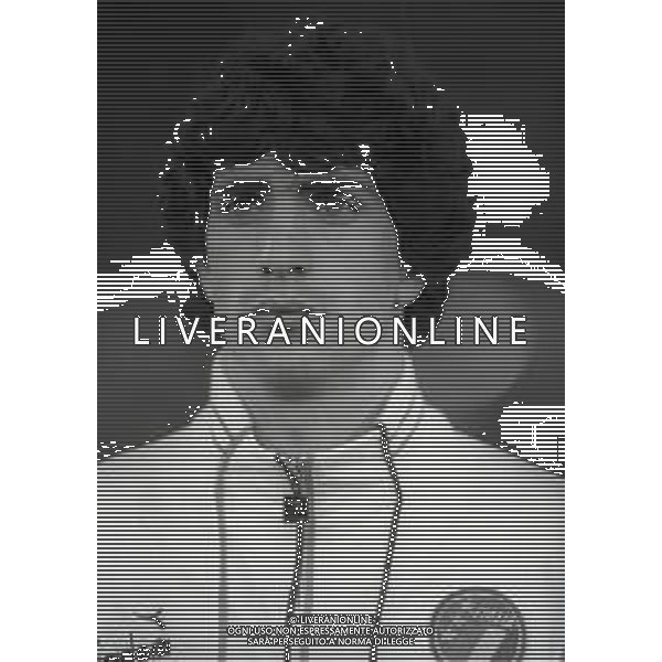 RETROSPETTIVA GIOVANNI FRANCINI CALCIATORE NELLA FOTO GIOVANNI FRANCINI NELL\'ANNO 1987-1988 CON LA MAGLIA DELLA NAZIONALE ITALIANA AG ALDO LIVERANI SAS  