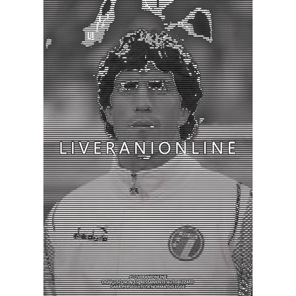 RETROSPETTIVA GIOVANNI FRANCINI CALCIATORE NELLA FOTO GIOVANNI FRANCINI NELL\'ANNO 1987-1988 CON LA MAGLIA DELLA NAZIONALE ITALIANA AG ALDO LIVERANI SAS  