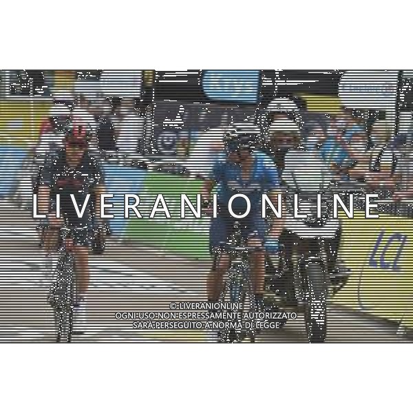 02-07-2021 Tour De France; Tappa 07 Vierzon - Le Creusot; 2021, Movistar; 2021, Ineos Grenadiers; Valverde, Alejandro; Kwiatkowski, Michal; Le Creusot; ©SIROTTI/AGENZIA ALDO LIVERANI SAS