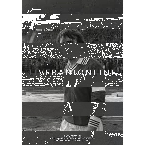 RETROSPETTIVA PIERLUIGI FROSIO CALCIATORE NELLA FOTO PIERLUIGI FROSIO CON LA MAGLIA DEL PERUGIA CALCIO NELL\'ANNO 1980-1981 AG ALDO LIVERANI SAS