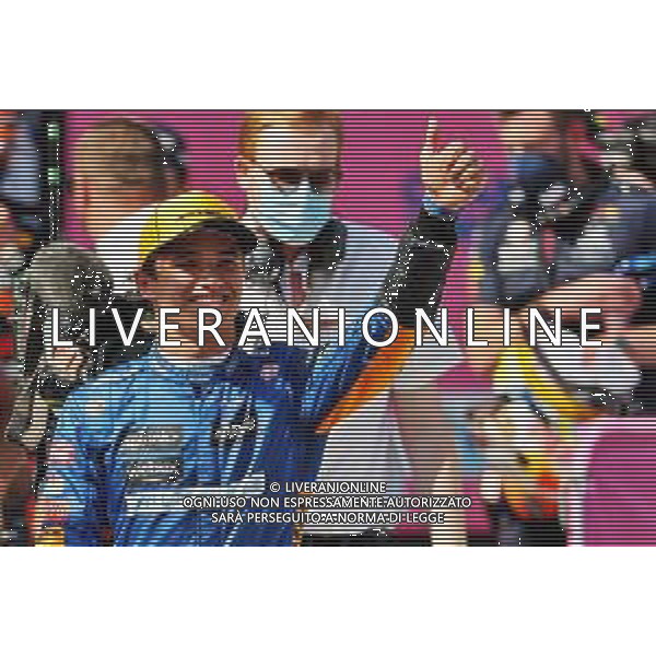 Lando Norris (GBR) McLaren celebrates his second position in qualifying parc ferme. 03.07.2021. Formula 1 World Championship, Rd 9, Austrian Grand Prix, Spielberg, Austria, Qualifying Day. - www.xpbimages.com, EMail: requests@xpbimages.com © Copyright: Batchelor / XPB Images/AGENZIA ALDO LIVERANI SAS - ITALY ONLY EDITORIAL USE ONLY