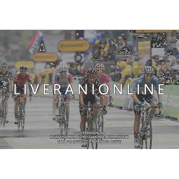 03-07-2021 Tour De France; Tappa 08 Oyonnax - Le Grand Bornand; 2021, Ineos Grenadiers; 2021, Movistar; Carapaz Antonio, Richard Antonio; Mas, Enric; Le Grand Bornand; ©SIROTTI/AGENZIA ALDO LIVERANI SAS