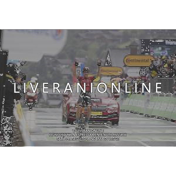 03-07-2021 Tour De France; Tappa 08 Oyonnax - Le Grand Bornand; 2021, Bahrain - Victorious; Teuns, Dylan; Le Grand Bornand; ©SIROTTI/AGENZIA ALDO LIVERANI SAS