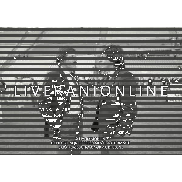 RETROSPETTIVA ENZO FERRARI ALLENATORE CALCIO NELLA FOTO ENZO FERRARI ALLENATORE UDINESE NELL\'ANNO 1983-1984 CON CARLO MURARO AG ALDO LIVERANI SAS