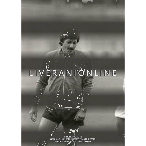 RETROSPETTIVA ENZO FERRARI ALLENATORE CALCIO NELLA FOTO ENZO FERRARI ALLENATORE UDINESE NELL\'ANNO 1983-1984 AG ALDO LIVERANI SAS