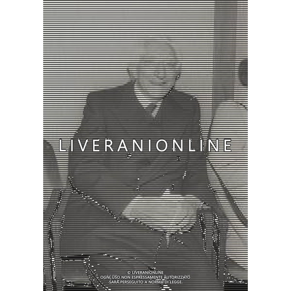 RETROSPETTIVA CESARE LUIGI EUGENIO MUSATTI PSICOLOGO E PSICOANALISTA E FILOSOFO NELLA FOTO CESARE LUIGI EUGENIO MUSATTI A MILANO NELL\'ANNO 1983 AG ALDO LIVERANI SAS