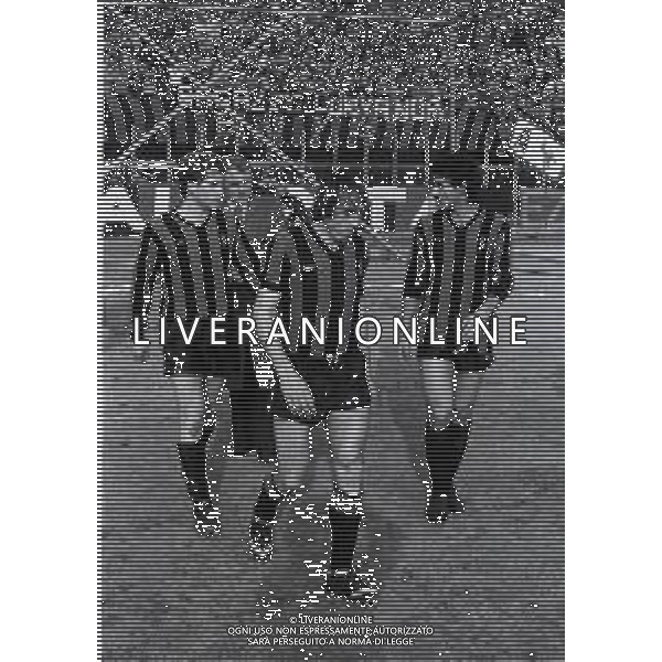 RETROSPETTIVA BATTISTA FESTA CALCIATORE NELLA FOTO BATTISTA FESTA CON LA MAGLIA ATALANTA CALCIO AG ALDO LIVERANI SAS
