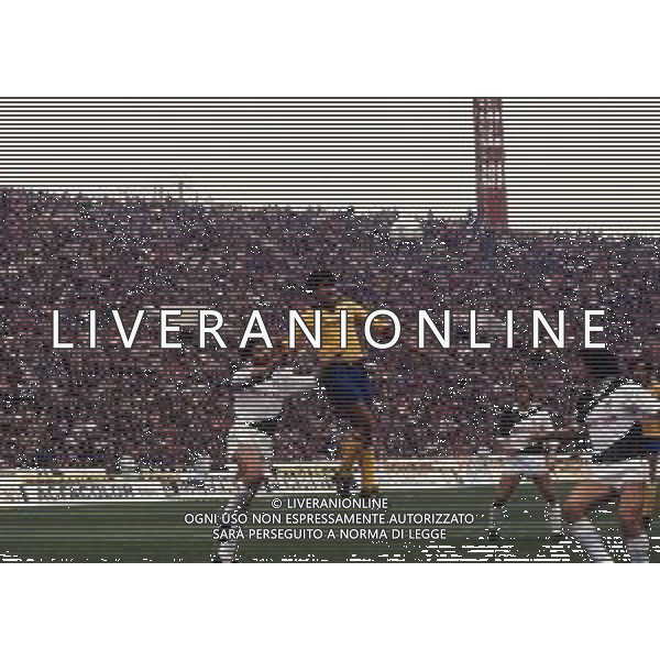RETROSPETTIVA MASSIMO BRIASCHI CALCIATORE NELLA FOTO MASSIMO BRIASCHI CON LA MAGLIA DELLA JUVENTUS AG ALDO LIVERANI SAS