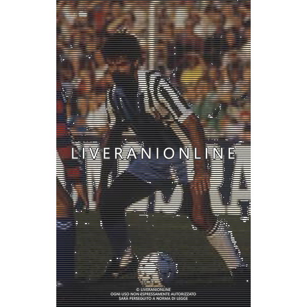 RETROSPETTIVA MASSIMO BRIASCHI CALCIATORE NELLA FOTO MASSIMO BRIASCHI CON LA MAGLIA DELLA JUVENTUS AG ALDO LIVERANI SAS