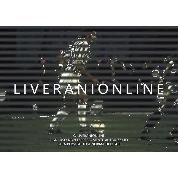 RETROSPETTIVA MASSIMO BRIASCHI CALCIATORE NELLA FOTO MASSIMO BRIASCHI CON LA MAGLIA DELLA JUVENTUS AG ALDO LIVERANI SAS