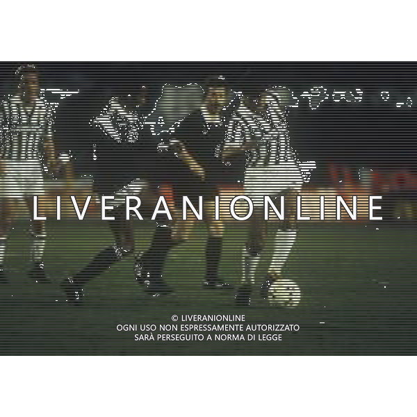 RETROSPETTIVA MASSIMO BRIASCHI CALCIATORE NELLA FOTO MASSIMO BRIASCHI CON LA MAGLIA DELLA JUVENTUS AG ALDO LIVERANI SAS