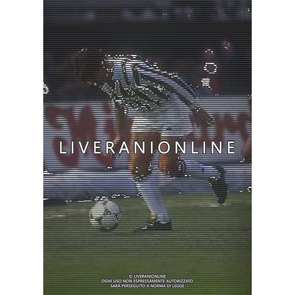 RETROSPETTIVA MASSIMO BRIASCHI CALCIATORE NELLA FOTO MASSIMO BRIASCHI CON LA MAGLIA DELLA JUVENTUS AG ALDO LIVERANI SAS