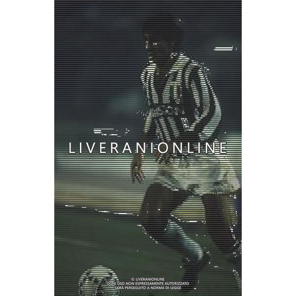 RETROSPETTIVA MASSIMO BRIASCHI CALCIATORE NELLA FOTO MASSIMO BRIASCHI CON LA MAGLIA DELLA JUVENTUS AG ALDO LIVERANI SAS