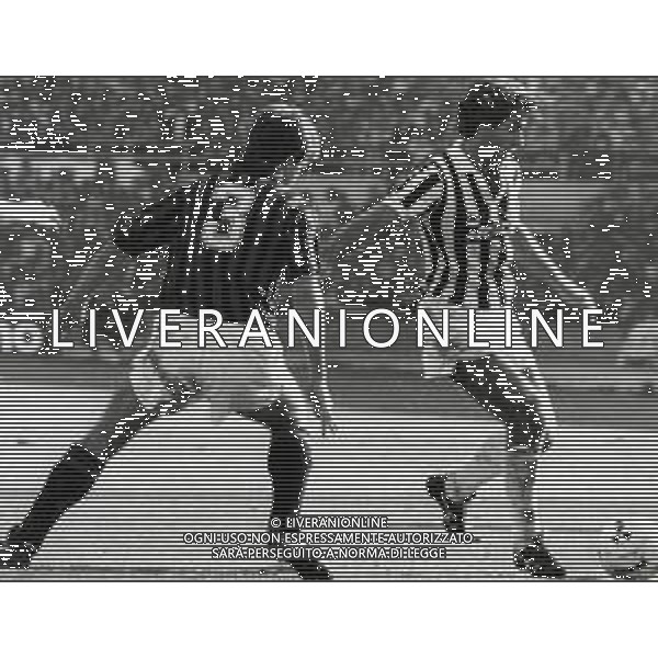 RETROSPETTIVA MASSIMO BRIASCHI CALCIATORE NELLA FOTO MASSIMO BRIASCHI CON LA MAGLIA DELLA JUVENTUS AG ALDO LIVERANI SAS