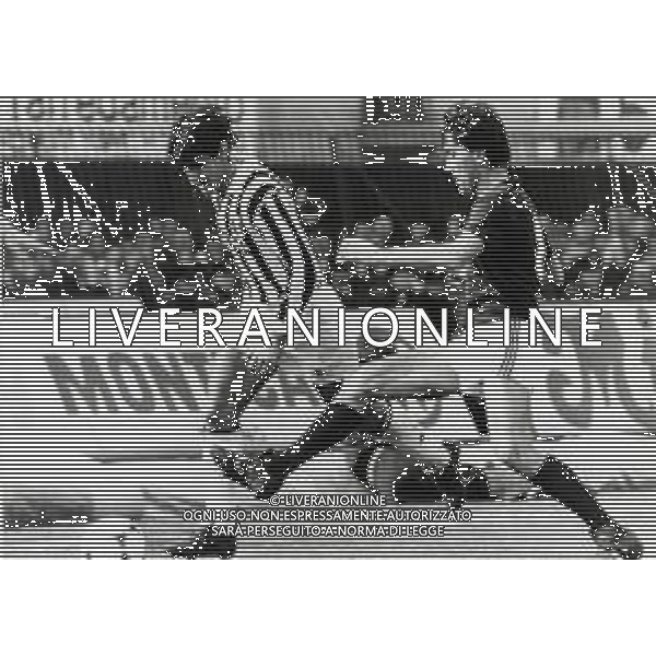 RETROSPETTIVA MASSIMO BRIASCHI CALCIATORE NELLA FOTO MASSIMO BRIASCHI CON LA MAGLIA DELLA JUVENTUS AG ALDO LIVERANI SAS