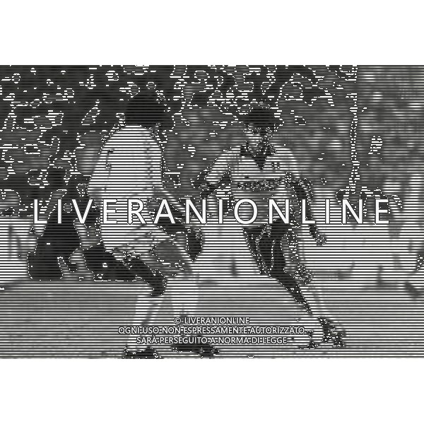 RETROSPETTIVA MASSIMO BRIASCHI CALCIATORE NELLA FOTO MASSIMO BRIASCHI CON LA MAGLIA DELLA JUVENTUS AG ALDO LIVERANI SAS
