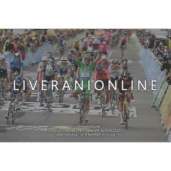 06-07-2021 Tour De France; Tappa 10 Albertville - Valence; 2021, Deceuninck - Quick Step; 2021, Jumbo - Visma; 2021, Alpecin - Fenix; Cavendish, Mark; Van Aert, Wout; Philipsen, Jasper; Valence; ©SIROTTI/AGENZIA ALDO LIVERANI SAS