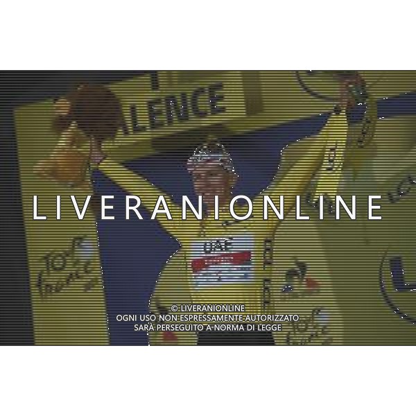 06-07-2021 Tour De France; Tappa 10 Albertville - Valence; 2021, Uae - Emirates; Pogacar, Tadej; Valence; ©SIROTTI/AGENZIA ALDO LIVERANI SAS
