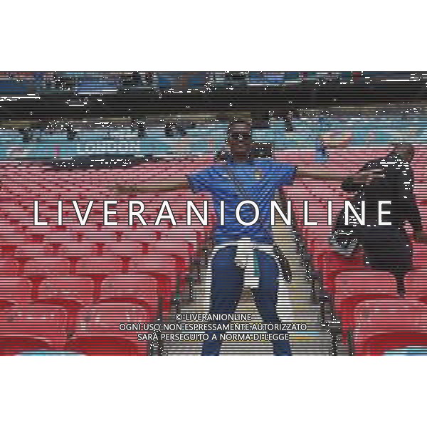 ITALIA vs SPAGNA Campionato Europeo UEFA EURO 2020 gara Semifinale - Londra 06/07/2021 nella foto: Tifosi italiani sugli spalti ©Claudio Zamagni/Agenzia Aldo Liverani s.a.s. during European UEFA Championship - UEFA Euro 2020 soccer match between Italy and Spain at Wembley Stadium in London on July 06 2021 photo credit by Claudio Zamagni / Aldo Liverani Photo Agency / AGENZIA ALDO LIVERANI SAS