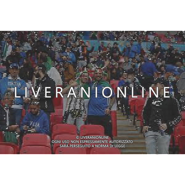 ITALIA vs SPAGNA Campionato Europeo UEFA EURO 2020 gara Semifinale - Londra 06/07/2021 nella foto: Tifosi italiani sugli spalti ©Claudio Zamagni/Agenzia Aldo Liverani s.a.s. during European UEFA Championship - UEFA Euro 2020 soccer match between Italy and Spain at Wembley Stadium in London on July 06 2021 photo credit by Claudio Zamagni / Aldo Liverani Photo Agency / AGENZIA ALDO LIVERANI SAS